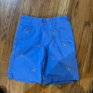 Vineyard Vines Blue Shorts with Lacrosse Stick Embroidery